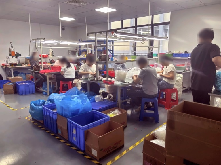 Inspection and packing area
